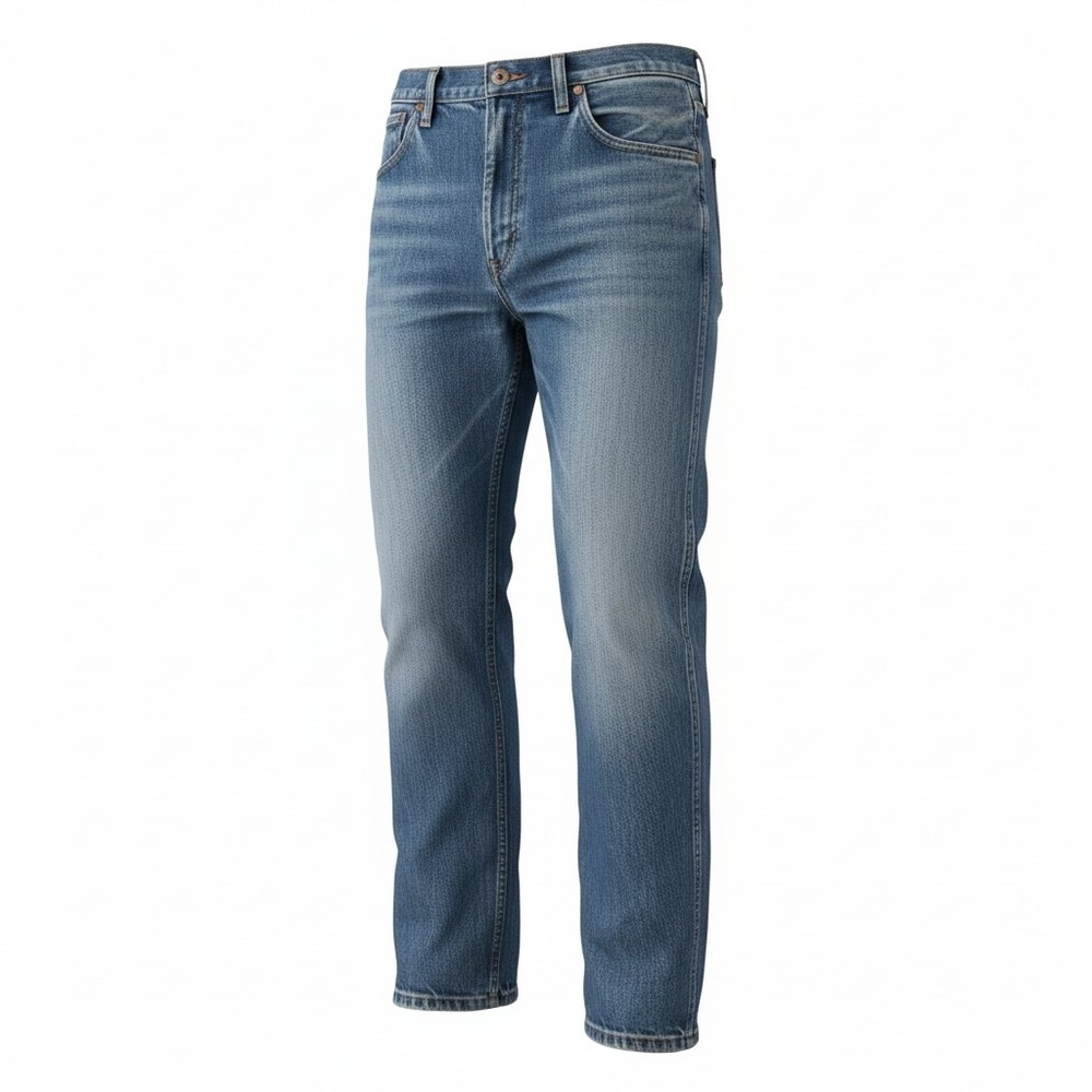 Wrangler‎ 1013MWZPW Cowboy Cut Straight Leg Blue Jeans Mens 33x34 Medium Wash